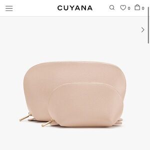 Cuyana Travel Case Set in Blush
